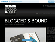 Tablet Screenshot of bloggedandbound.hairmeetwardrobe.com